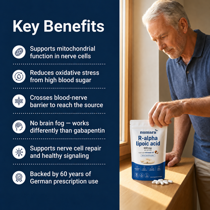 Max Potency R-Alpha Lipoic Acid 600mg - Nerve Support