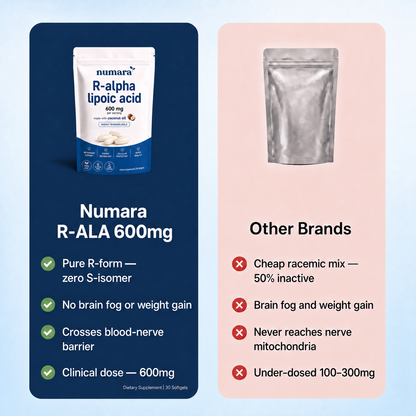 Max Potency R-Alpha Lipoic Acid 600mg - Nerve Support