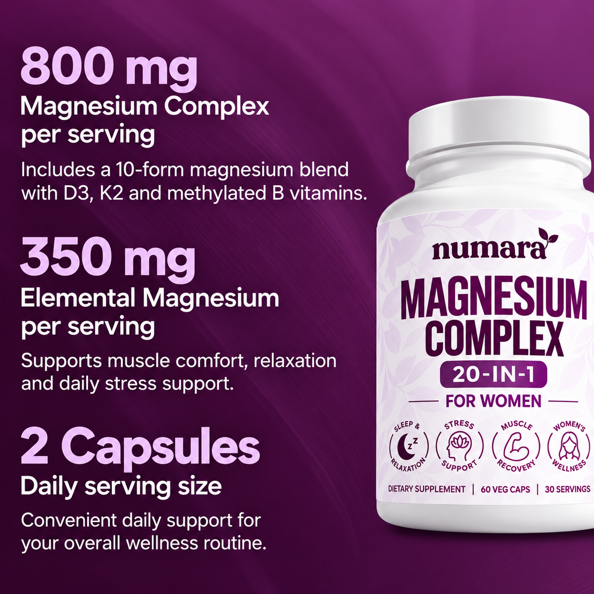 Magnesium Complex 20-in-1 for Women