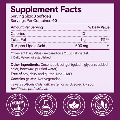 R-Alpha Lipoic Acid 600mg